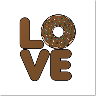 Love Donut Chocolate Posters and Art